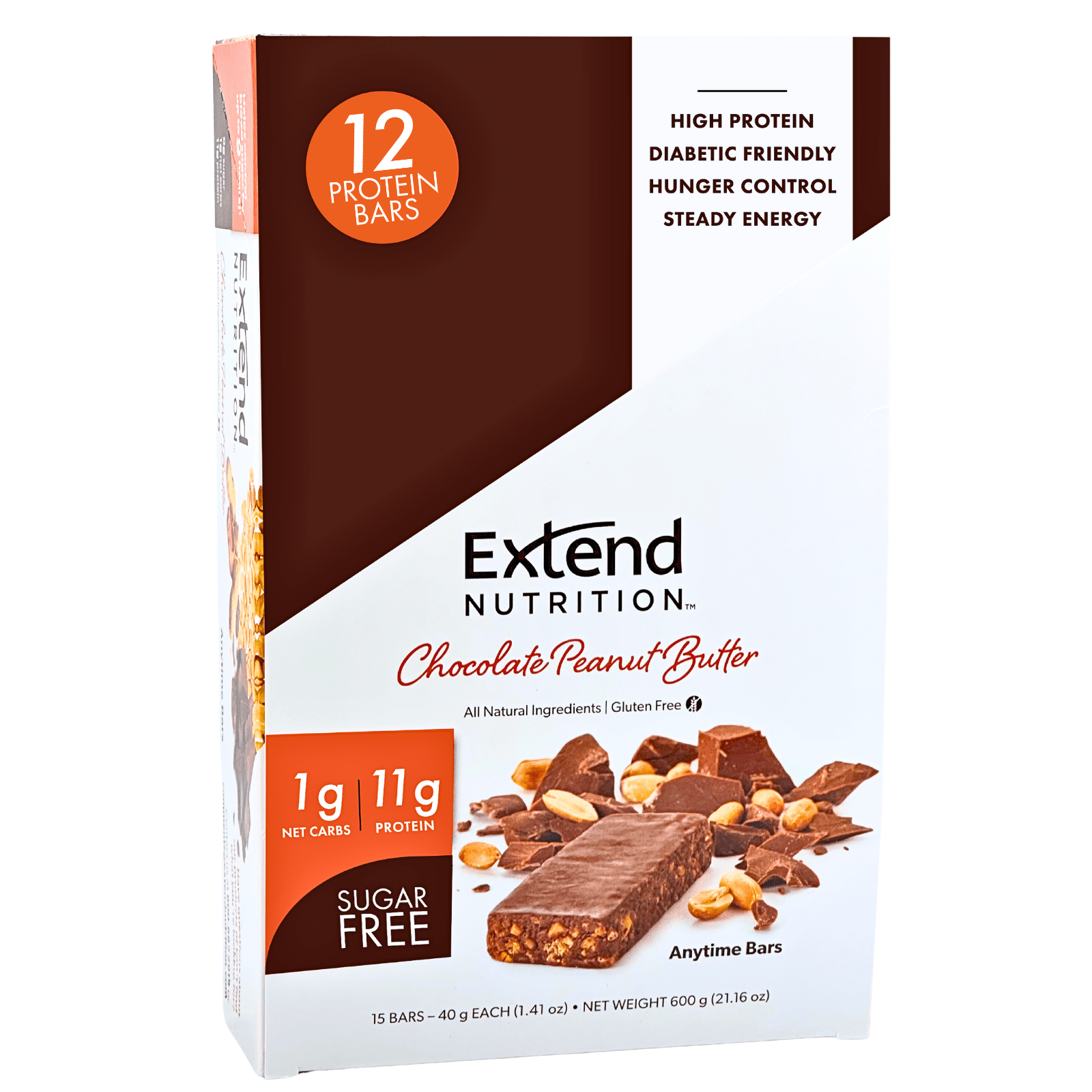 Extend - Chocolate Peanut Butter Sugar Free Protein Bars (12 Pk)