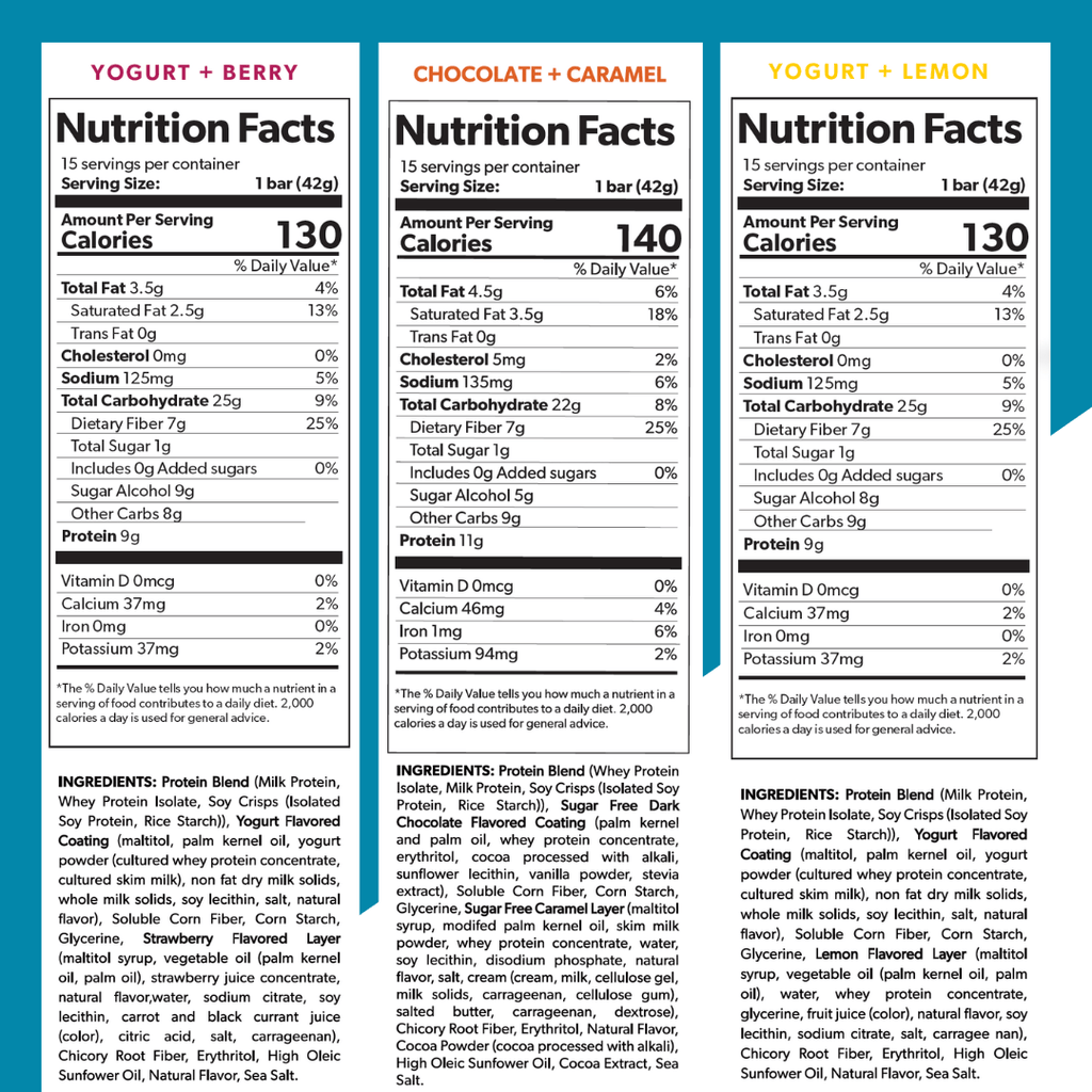 Extend – Diabetic Protein Bars, 3 Flavor Variety Pack (12 Pk)