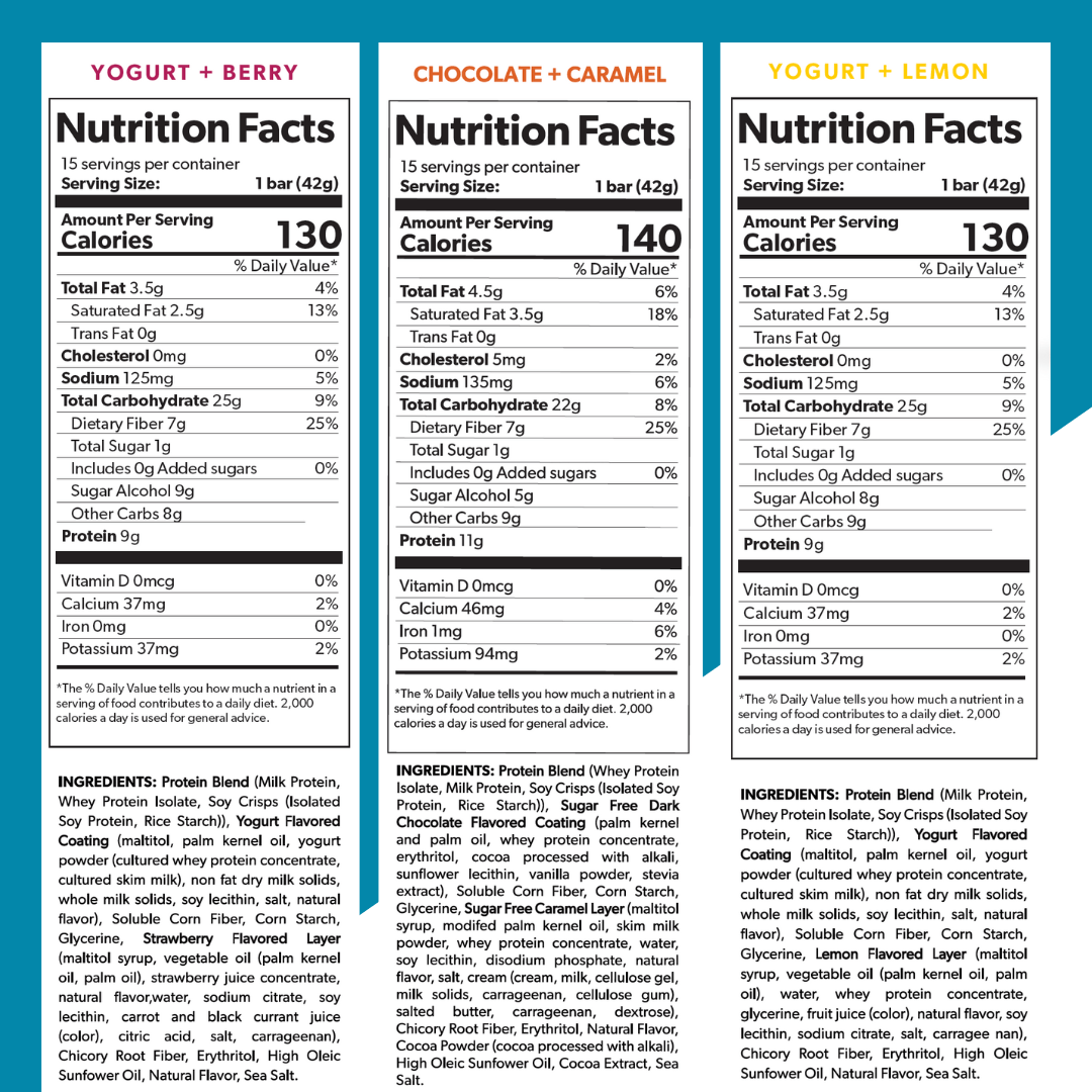Extend – Diabetic Protein Bars, 3 Flavor Variety Pack (12 Pk)