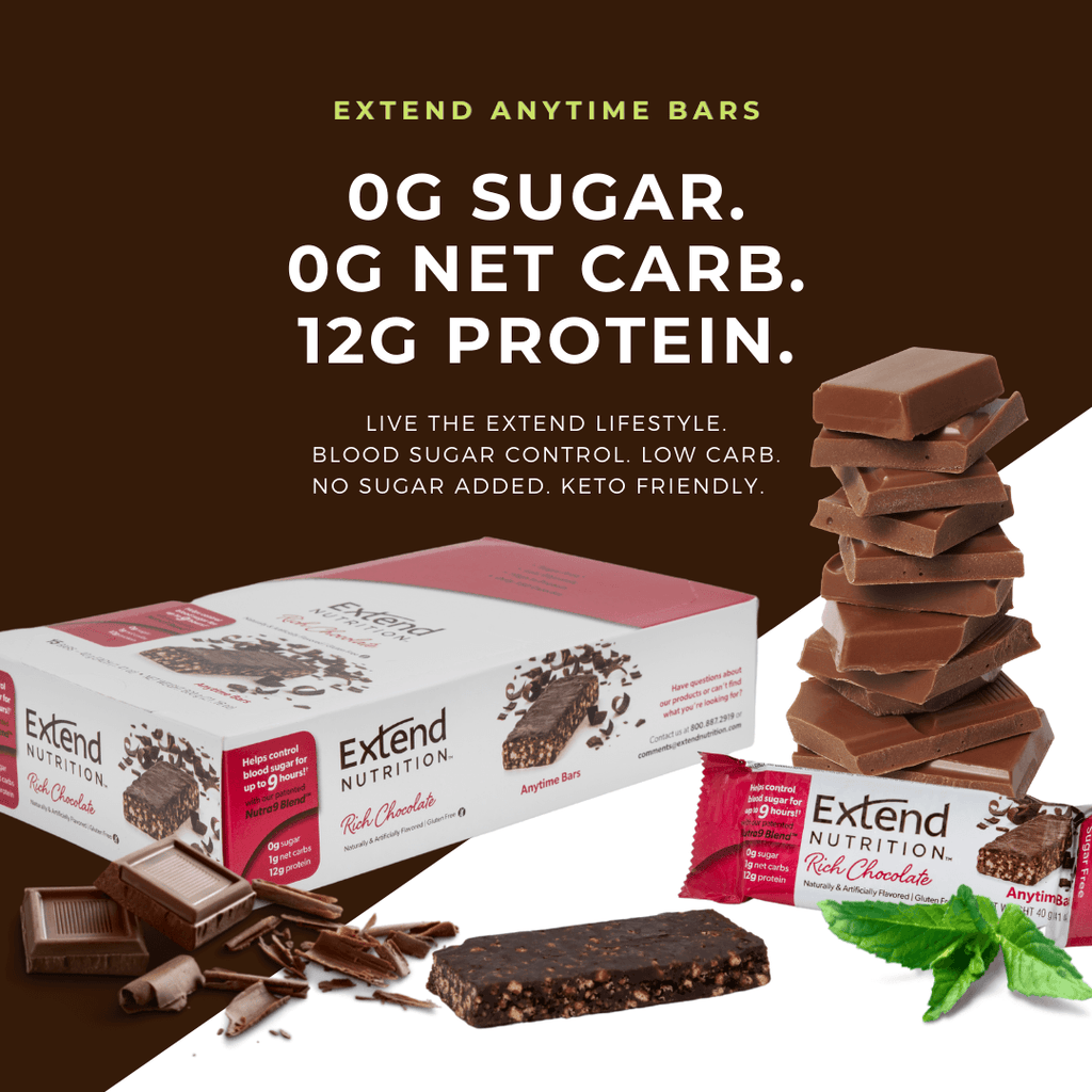 Extend Bar - Rich Chocolate Sugar Free Protein Bars (12 pk)
