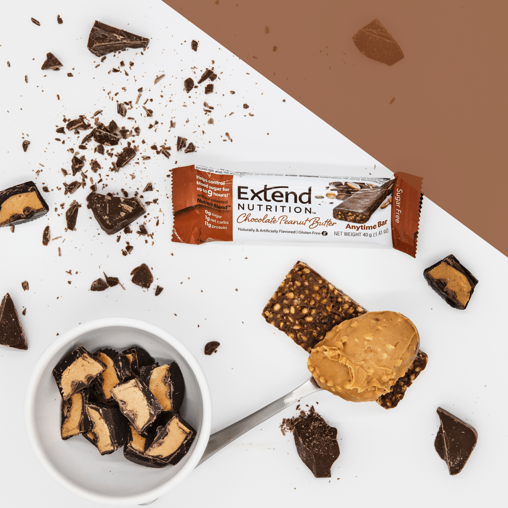 Extend - Chocolate Peanut Butter Sugar Free Protein Bars (12 Pk)